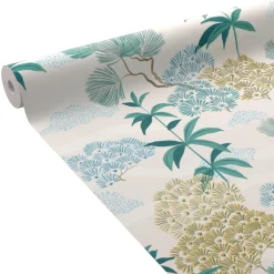 Papier peint intissé TAYA coloris bleu azur - 4MURS