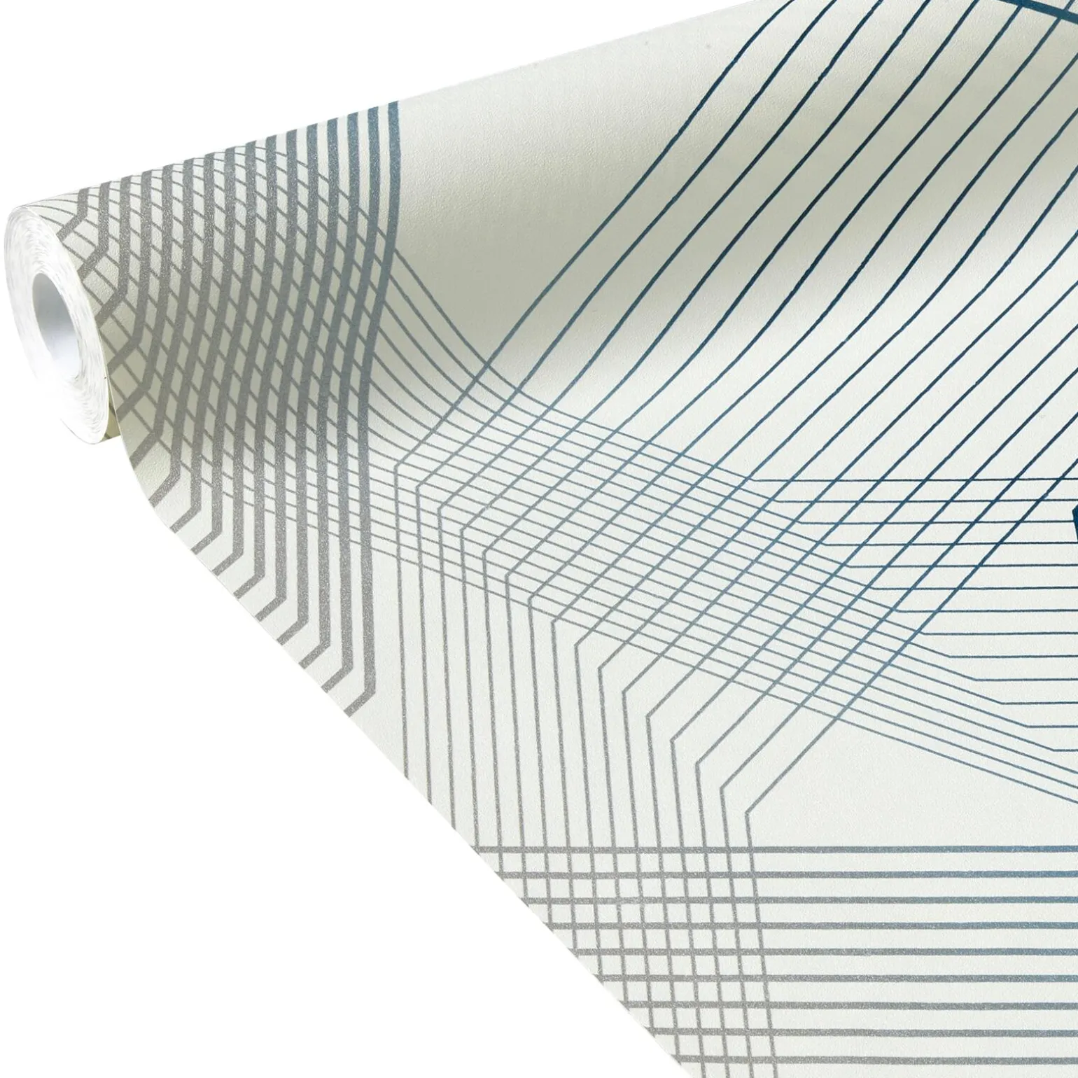 Papier peint intissé WEBLINES coloris blanc - 4MURS