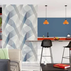 Papier peint intissé WEBLINES coloris blanc - 4MURS