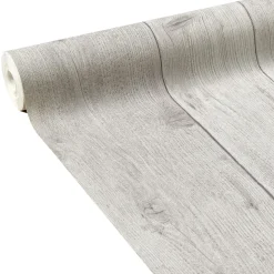 Papier peint intissé WOOD BOARD coloris gris perle - 4MURS