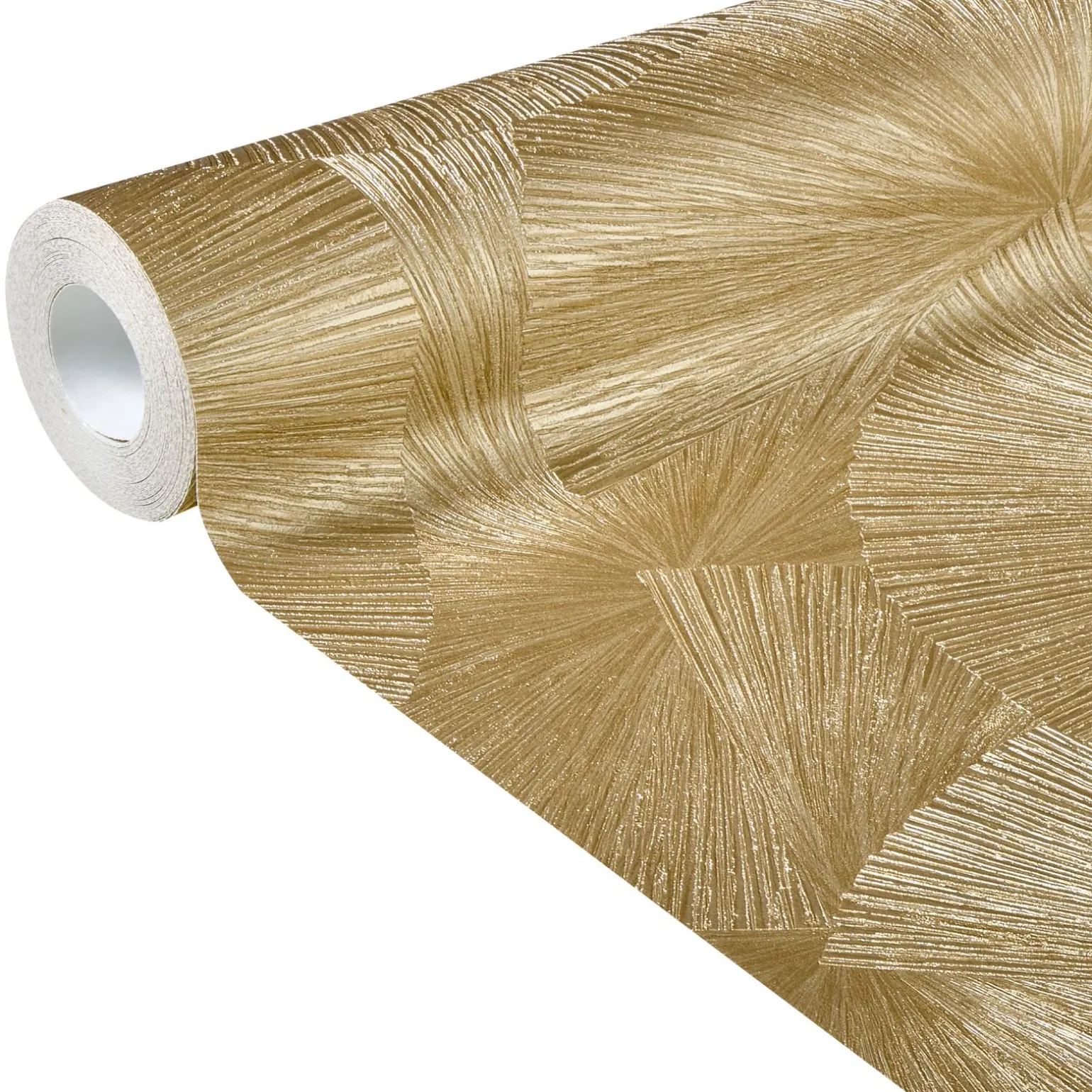 Papier peint intissé YANG coloris or - 4MURS
