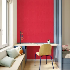 Papier peint PANAMA coloris rouge coquelicot - 4MURS