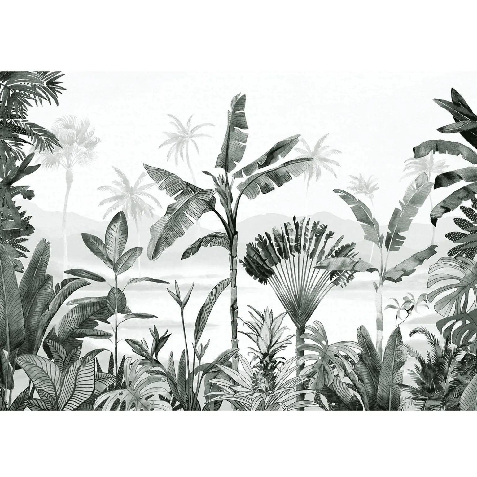 Papier peint panoramique XL WILD WILD COLORS EVERGREEN XL 400 x 270 cm