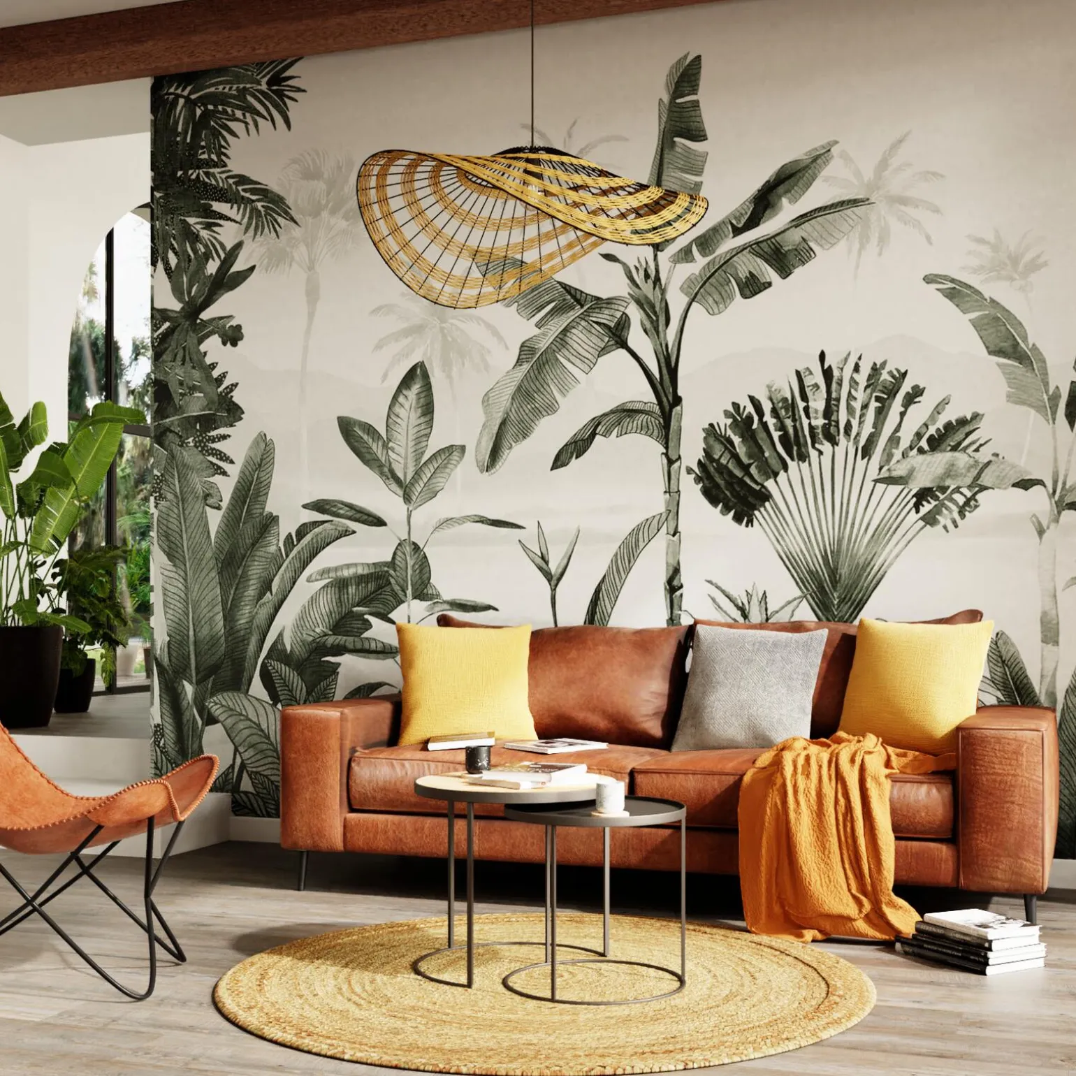 Papier peint panoramique XL WILD WILD COLORS EVERGREEN XL 400 x 270 cm
