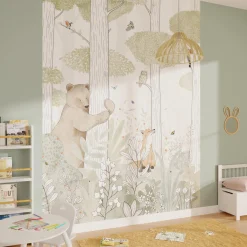 Papier peint panoramique L CALM FOREST SMALL LIFE 200 x 270 cm - 4MURS