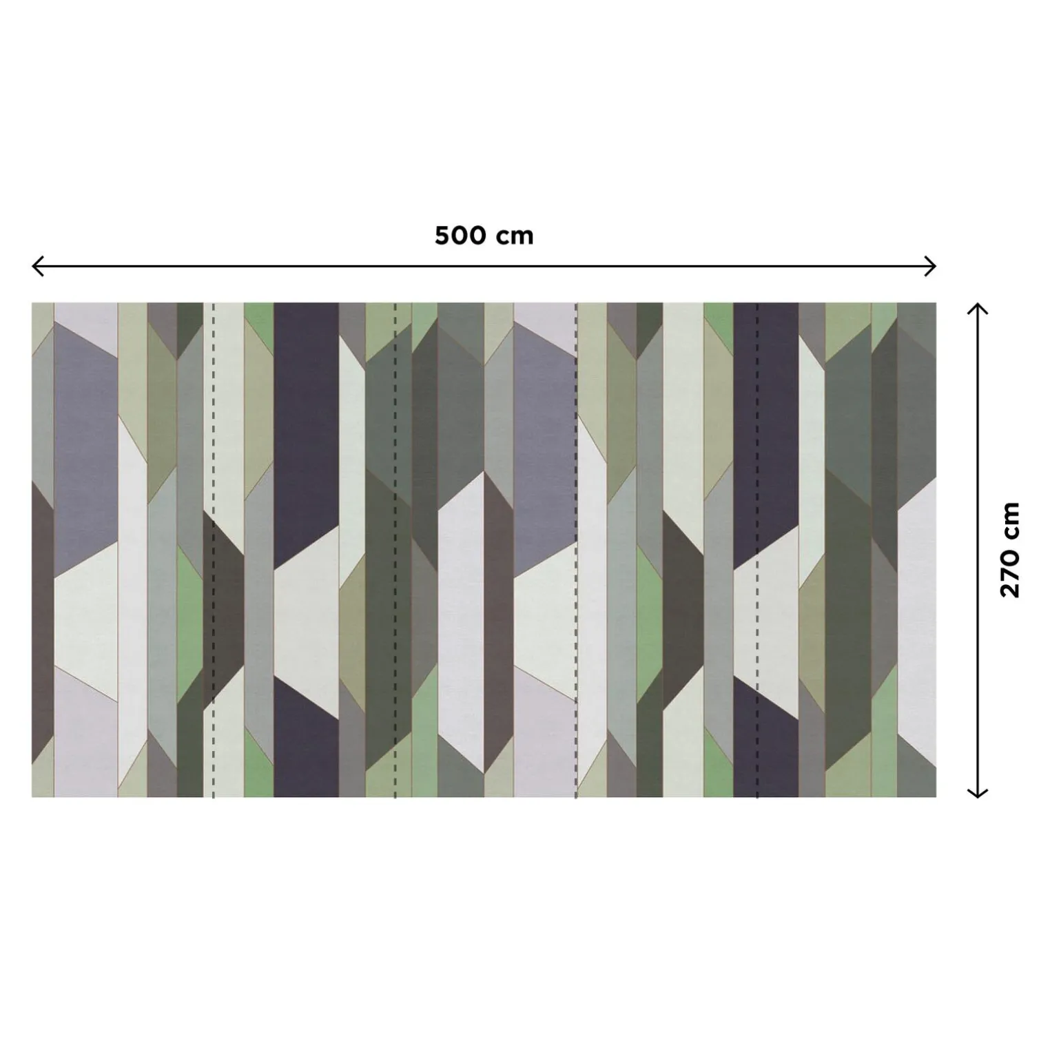 Papier peint panoramique XXL THEOTIME 500 x 270 cm vert - 4MURS