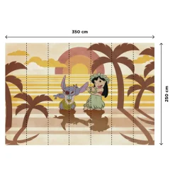 Papier peint panoramique XL LILO&STITCH 350 x 250 cm - 4MURS