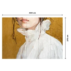 Papier peint panoramique XL BLANCHE 400 x 270 cm - 4MURS