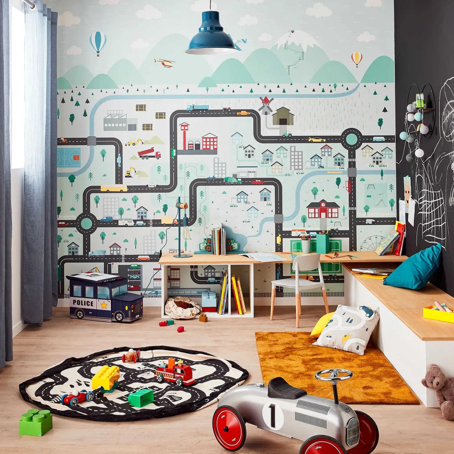 Papier peint panoramique XL LITTLE MOTORS XL 300 x 270 cm - 4MURS