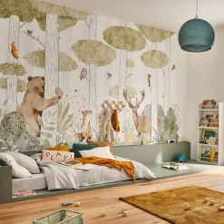 Papier peint panoramique XL CALM FOREST LIFE 400 x 270 cm - 4MURS