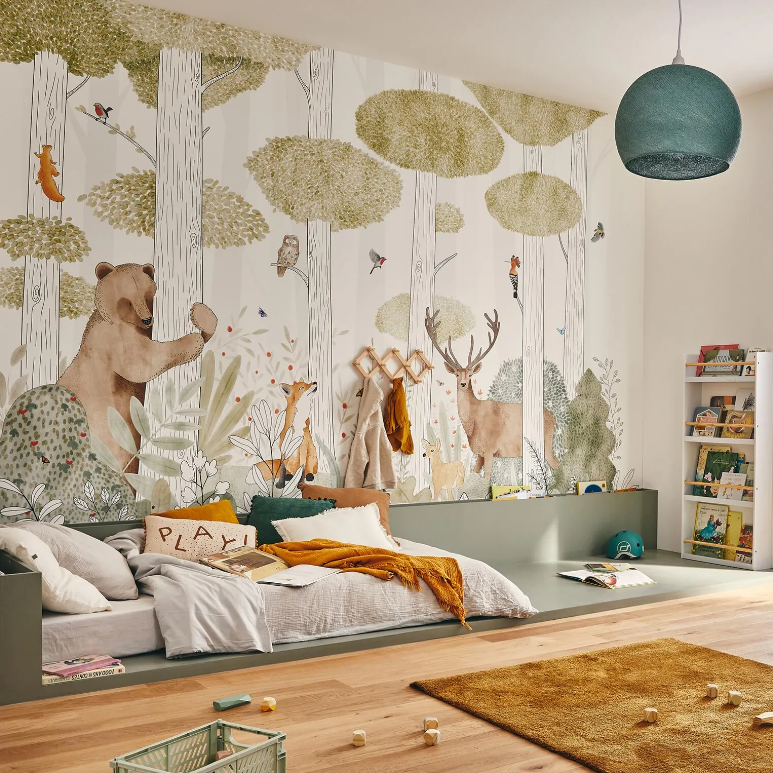 Papier peint panoramique XL CALM FOREST LIFE 400 x 270 cm - 4MURS