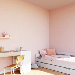 Papier peint panoramique XL ZENNA 400 x 270 cm rose poudré - 4MURS