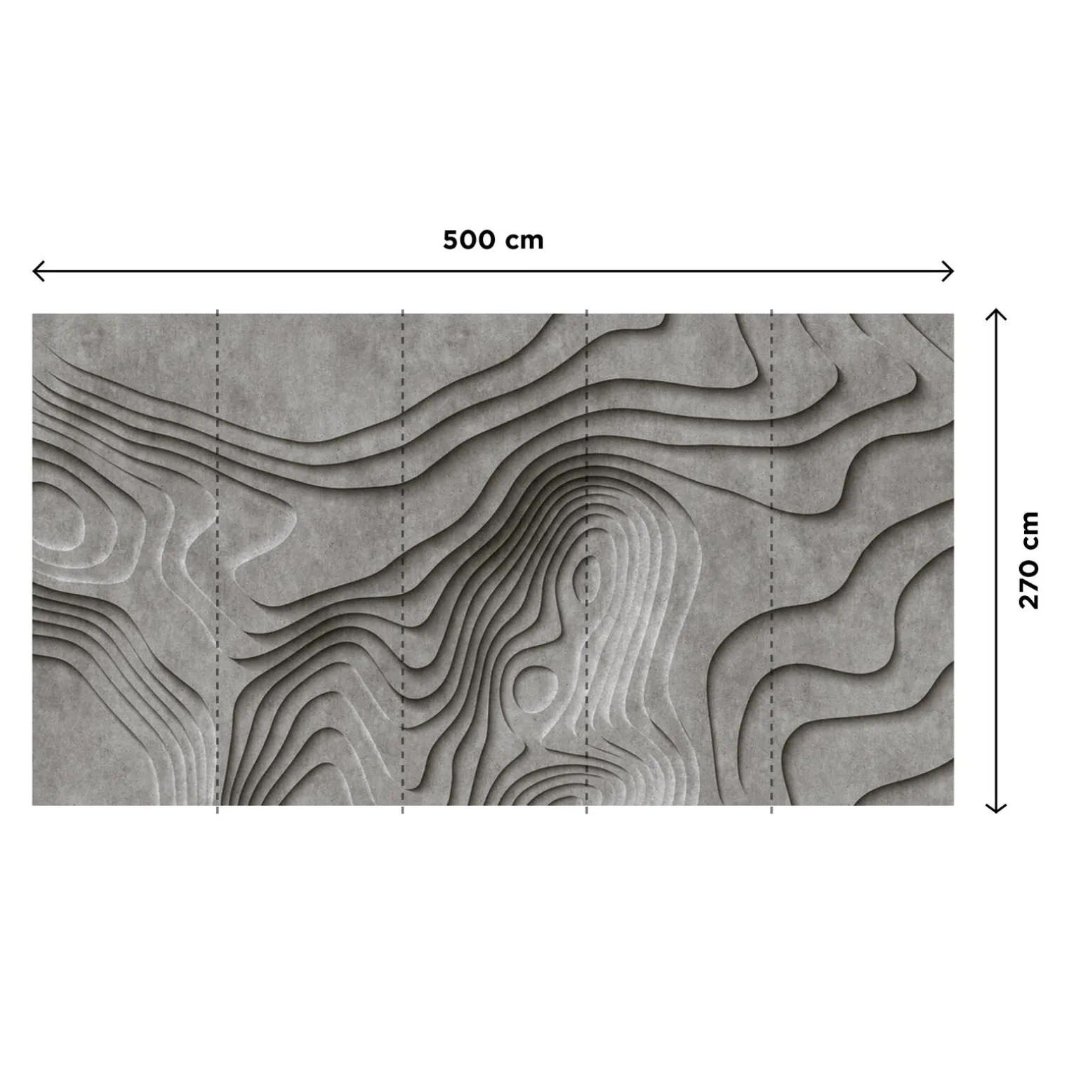 Papier peint panoramique XXL KANNYCONCRET 500 x 250 cm - 4MURS