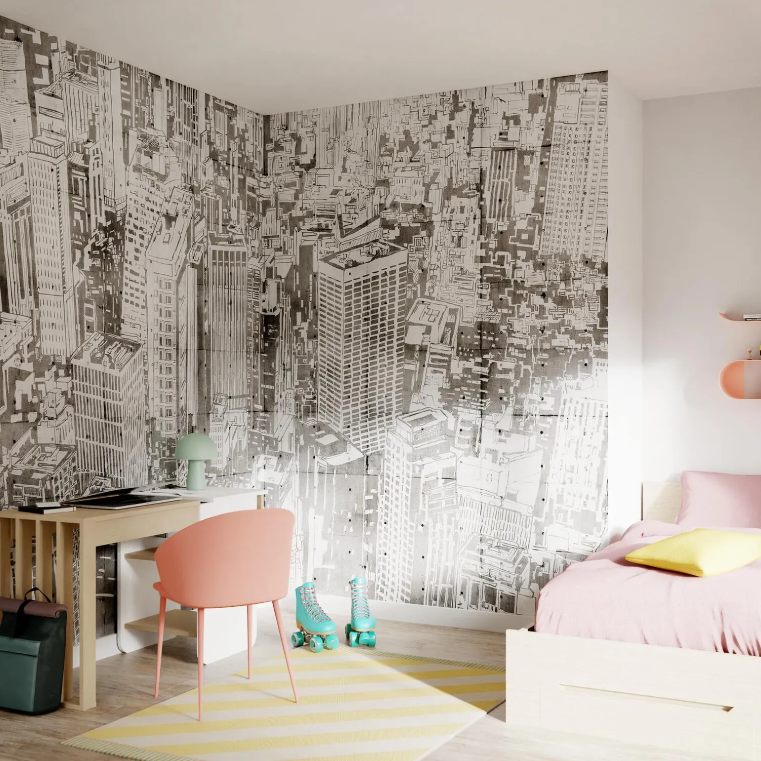 Papier peint panoramique XL GINZA 400 x 270 cm - 4MURS