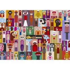 Papier peint panoramique XL PELMEL 400 x 270 cm multicolore - 4MURS