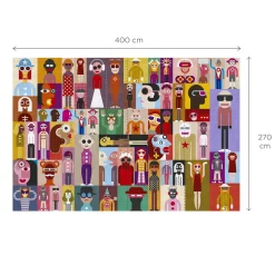 Papier peint panoramique XL PELMEL 400 x 270 cm multicolore - 4MURS