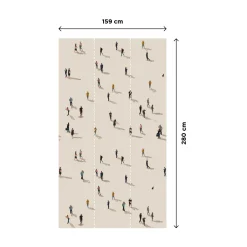 Papier peint panoramique L PEOPLE 159 x 280 cm - 4MURS