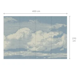 Papier peint panoramique XL NUBE 400 x 270 cm bleu ciel - 4MURS