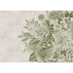 Papier peint panoramique XL RACIMO 400 x 270 cm vert olive - 4MURS