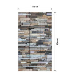 Papier peint panoramique L WOOD 159 x 280 cm - 4MURS