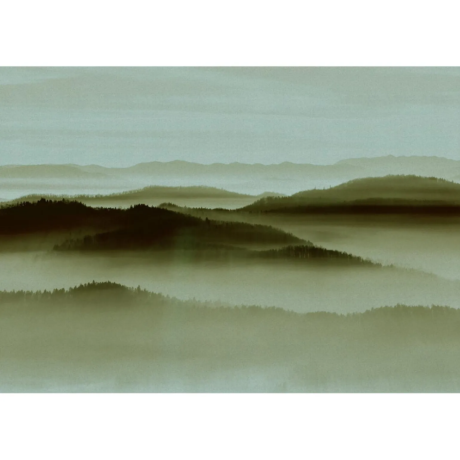 Papier peint panoramique XL DENALI 400 x 270 cm vert olive - 4MURS