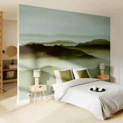 Papier peint panoramique XL DENALI 400 x 270 cm vert olive - 4MURS