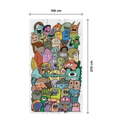 Papier peint panoramique L RICKY 159 x 280 cm - 4MURS