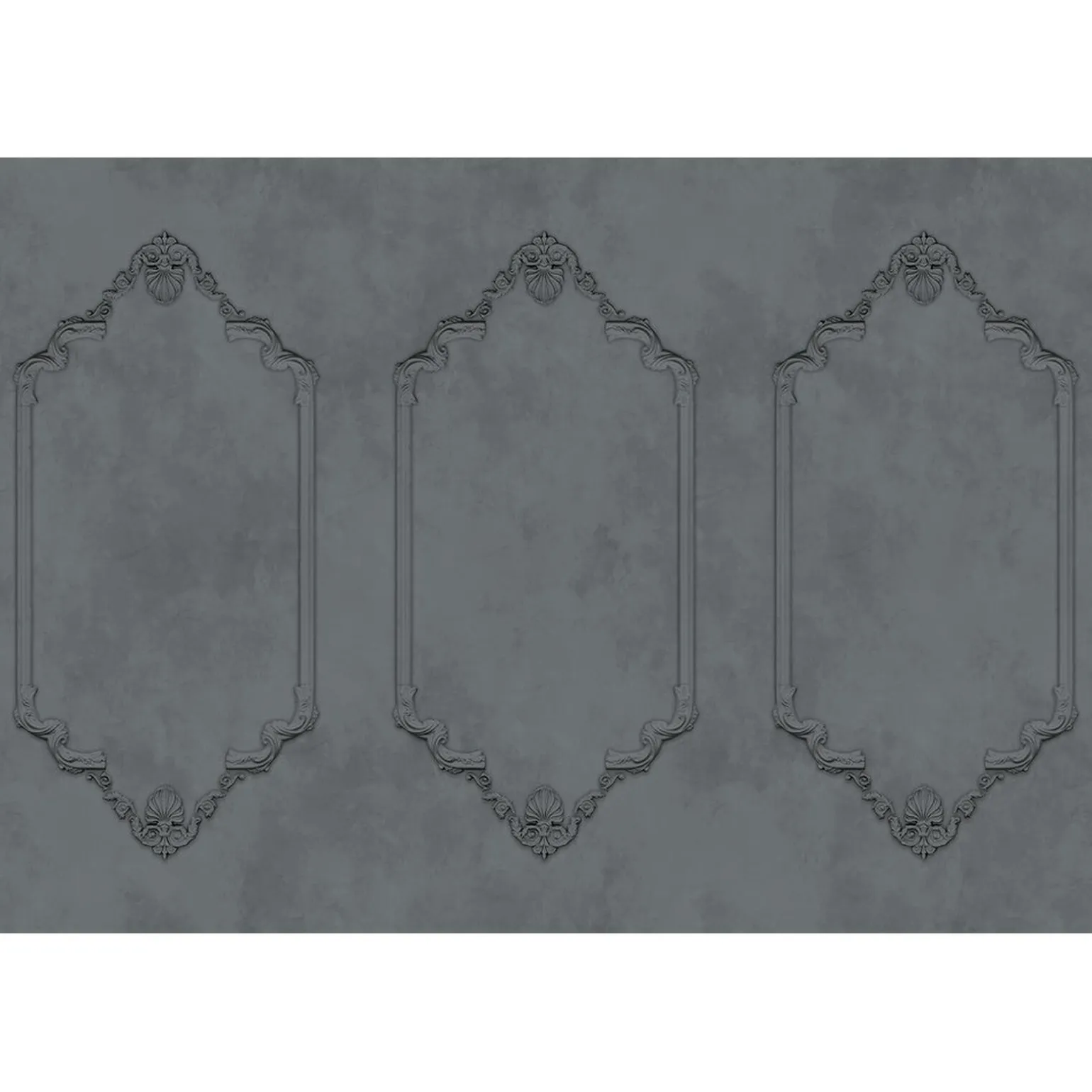 Papier peint panoramique XL AGNES 400 x 270 cm gris moyen - 4MURS