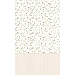 Papier peint panoramique L BETTINA PANEL 159 x 280 cm framboise et écru