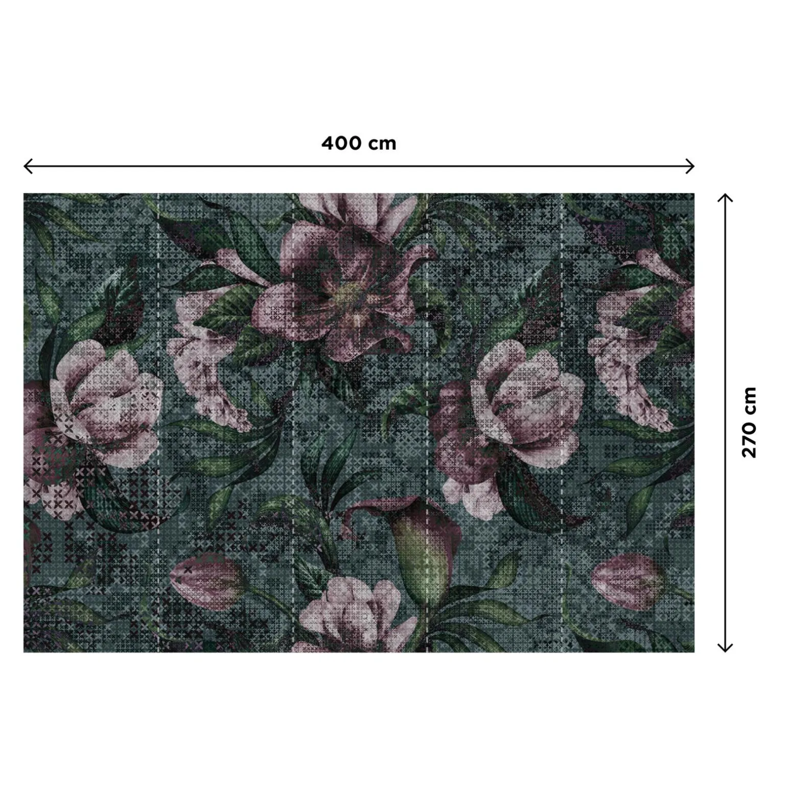 Papier peint panoramique XL BLOMSTER 400 x 270 cm - 4MURS