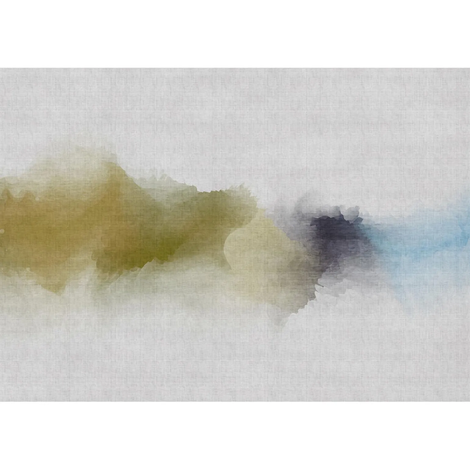 Papier peint panoramique XL INKY 400 x 270 cm vert anis et bleu aqua