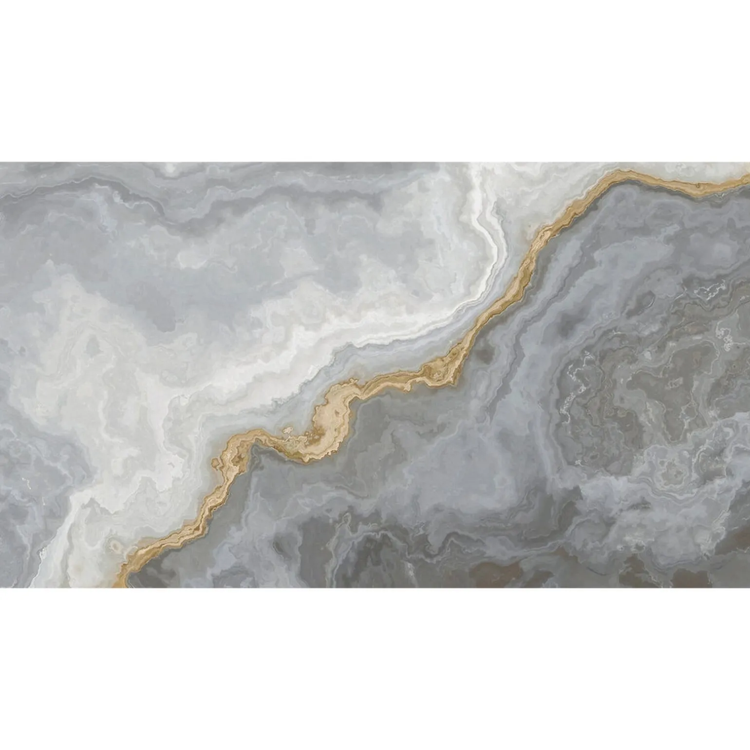 Papier peint panoramique XXL MARMOR 500 x 270 cm gris perle et mordoré