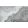 Papier peint panoramique XXL MARMOR 500 x 270 cm gris perle et bleu azuréen