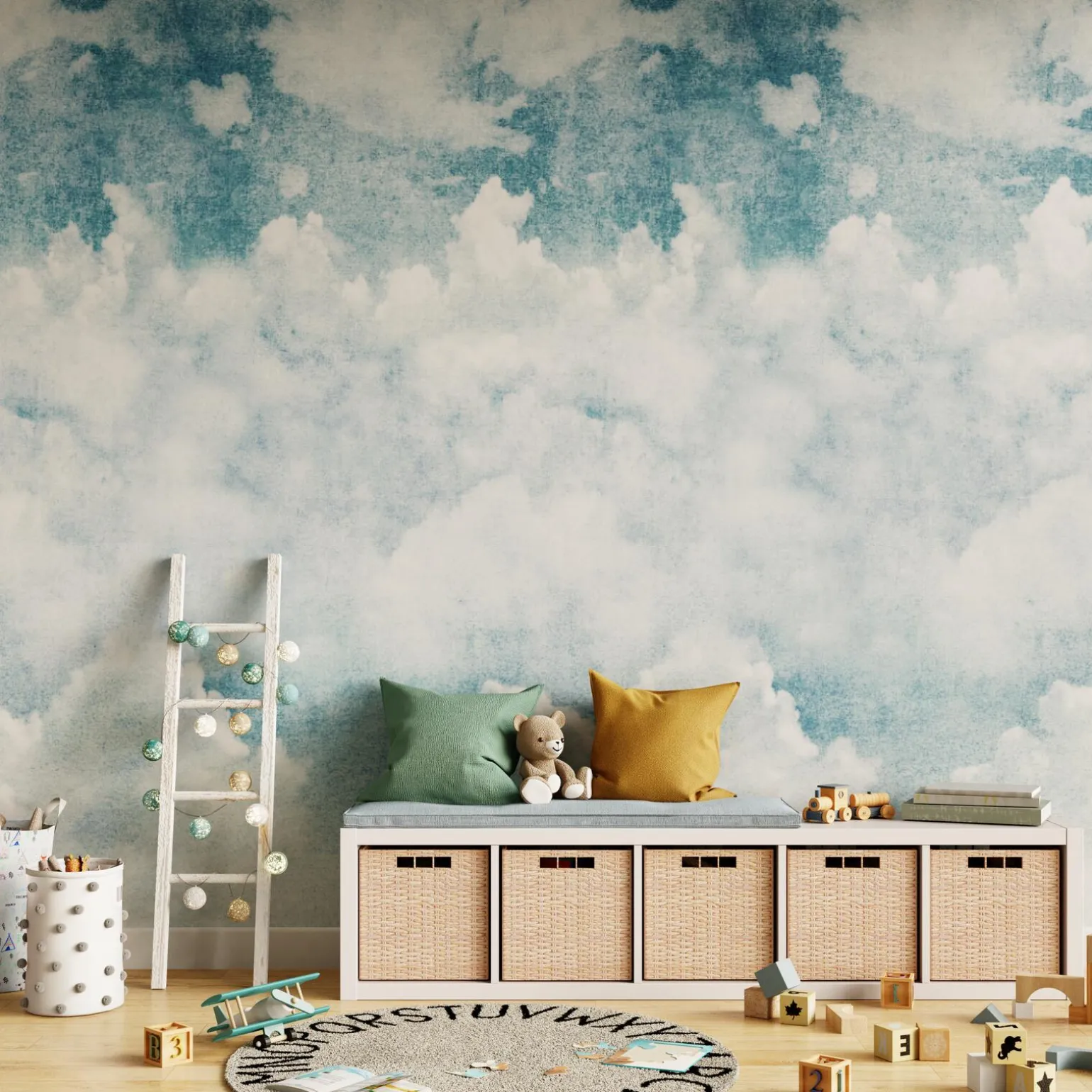Papier peint panoramique L BLUE CLOUDS 159 x 280 cm - 4MURS