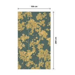 Papier peint panoramique L FORSYTHIA 159 x 280 cm - 4MURS
