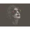 Papier peint panoramique XL MADONNE 350 x 255 cm anthracite - 4MURS