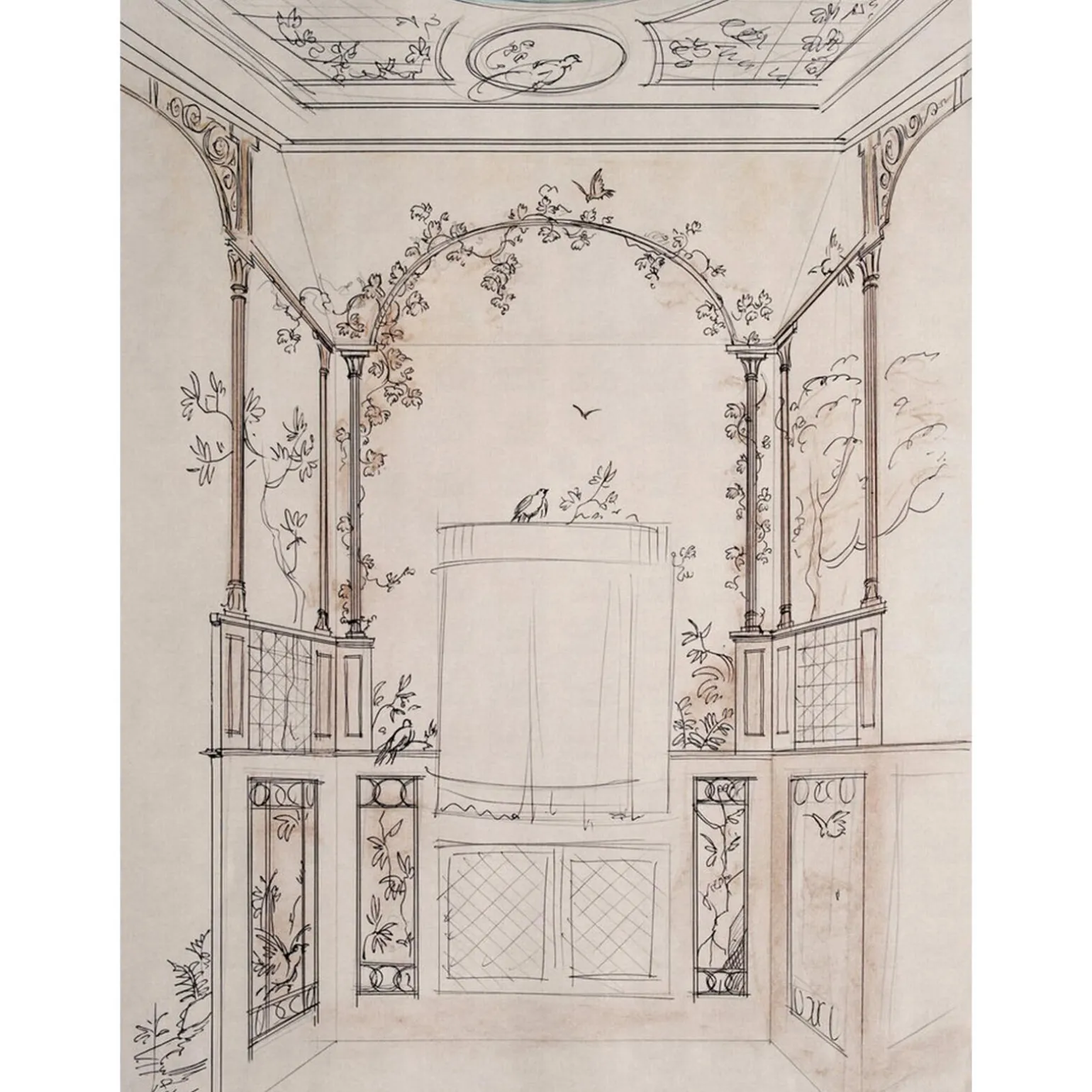 Papier peint panoramique L JULINE 200 x 270 cm - 4MURS