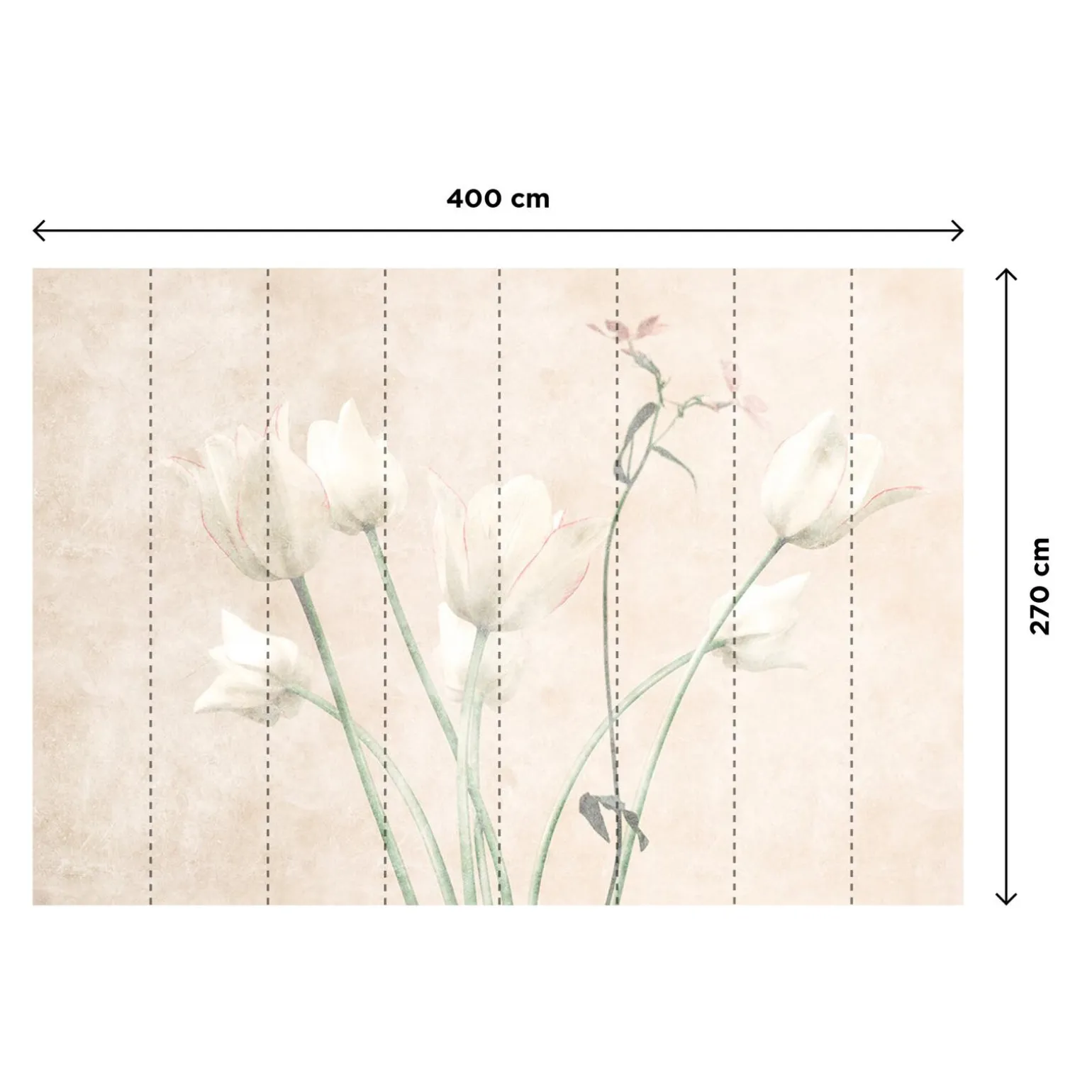 Papier peint panoramique XL FIORI 400 x 270 cm - 4MURS