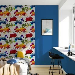 Papier peint TAG STREET coloris blanc - 4MURS