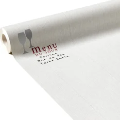 Papier peint vinyle MENU DU JOUR coloris écru - 4MURS