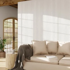 Papier peint vinyle STONE LIGHT coloris blanc - 4MURS