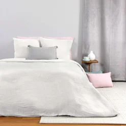 Parure de lit en gaze de coton ANOKIAS blanc 240 x 260 cm - 4MURS