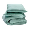 Parure de lit en gaze de coton ANOKIAS amande 240 x 220 cm - 4MURS