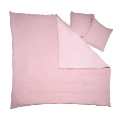Parure de lit en gaze de coton ANOKIAS rose 240 x 220 cm - 4MURS