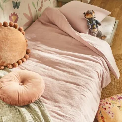 Parure de lit en gaze de coton ANOKIAS rose 140 x 200 cm - 4MURS
