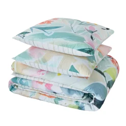Parure de lit en percale de coton AQUARELLA multicolore 240 x 220 cm