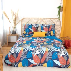 Parure de lit en satin de coton PARADE multicolore 240 x 220 cm