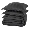 Parure de lit en satin de coton BONE anthracite 260 x 240 cm - 4MURS