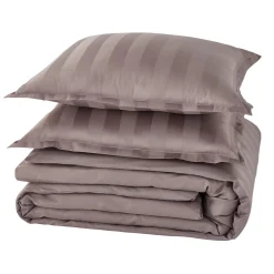Parure de lit en satin de coton BONE gris cendré 240 x 220 cm - 4MURS