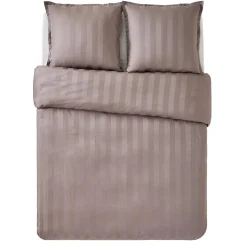 Parure de lit en satin de coton BONE gris cendré 240 x 220 cm - 4MURS
